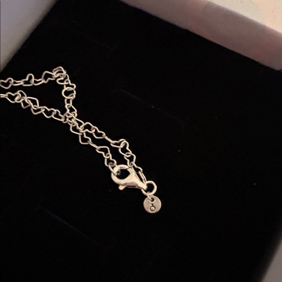 Pandora Silver Heart Link Necklace new in box - Picture 8 of 10